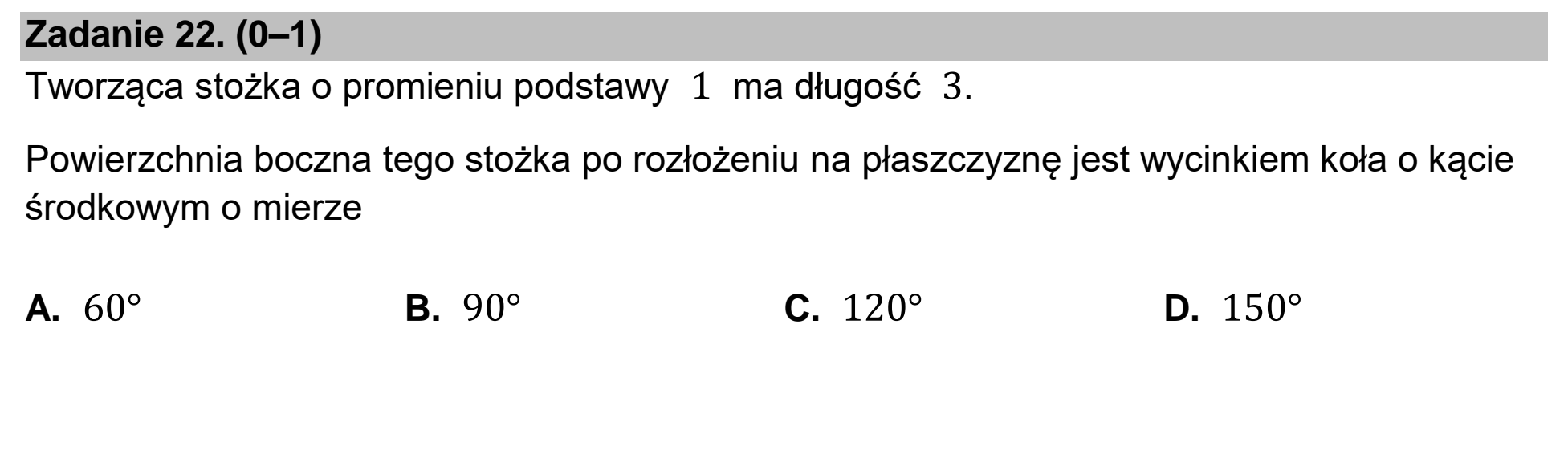 Matura dodatkowa, czerwiec 2026, podgląd zadania 22