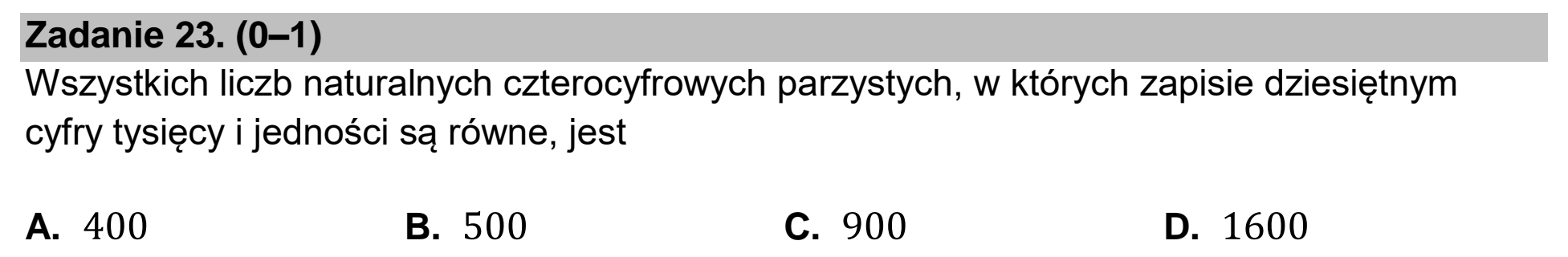 Matura dodatkowa, czerwiec 2026, podgląd zadania 23