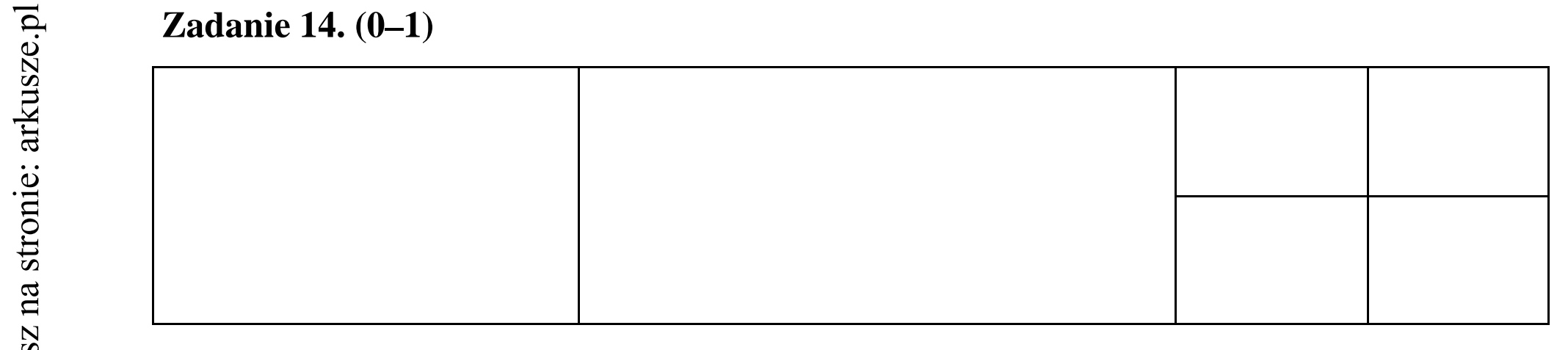 Matura dodatkowa, lipiec 2020, odpowiedź do zadania 14