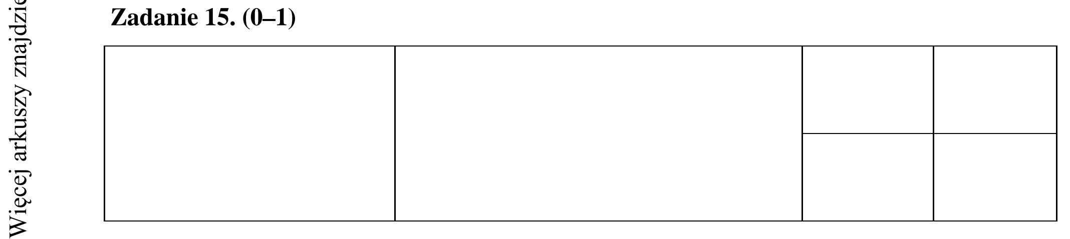 Matura dodatkowa, lipiec 2020, odpowiedź do zadania 15
