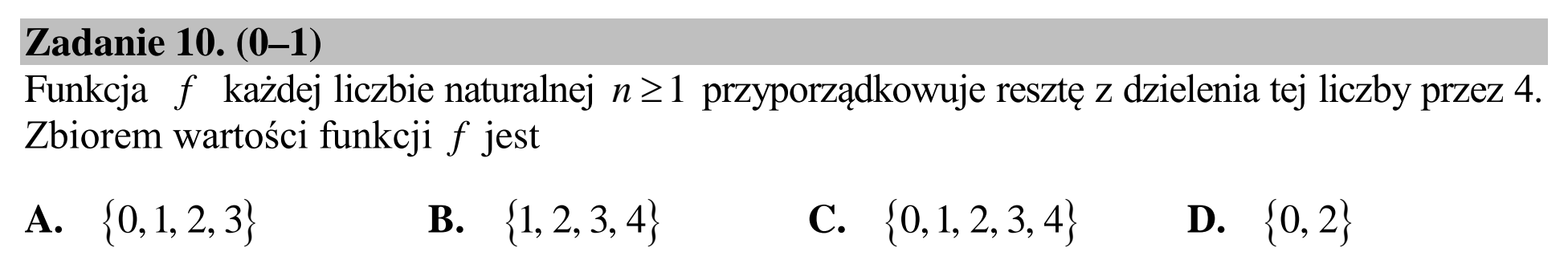 Matura dodatkowa, lipiec 2020, podgląd zadania 10