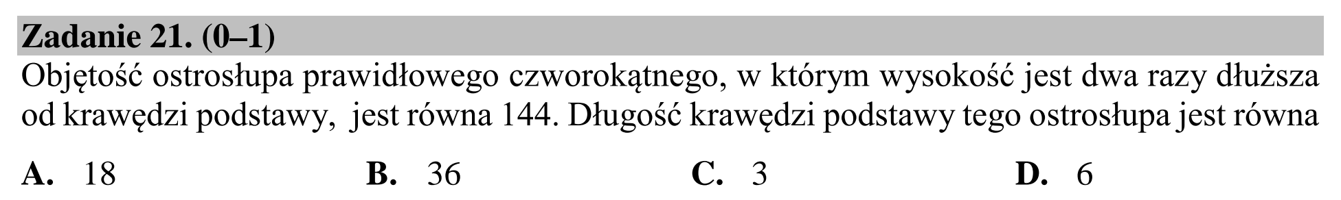 Matura dodatkowa, lipiec 2020, podgląd zadania 21