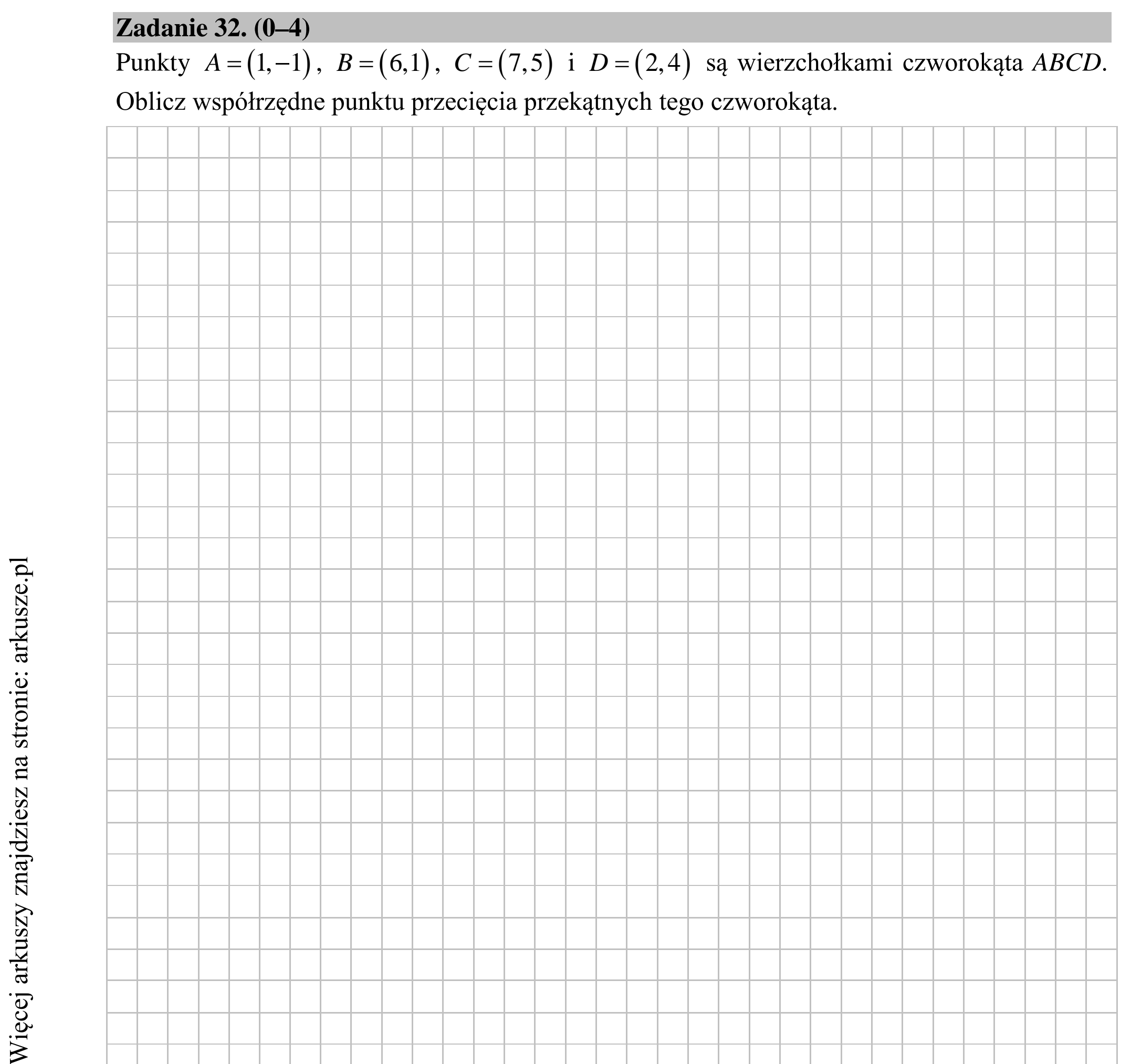 Matura dodatkowa, lipiec 2020, podgląd zadania 32