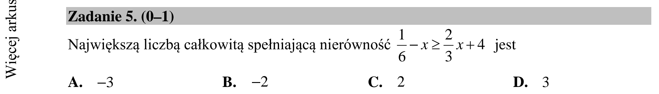 Matura dodatkowa, lipiec 2020, podgląd zadania 5