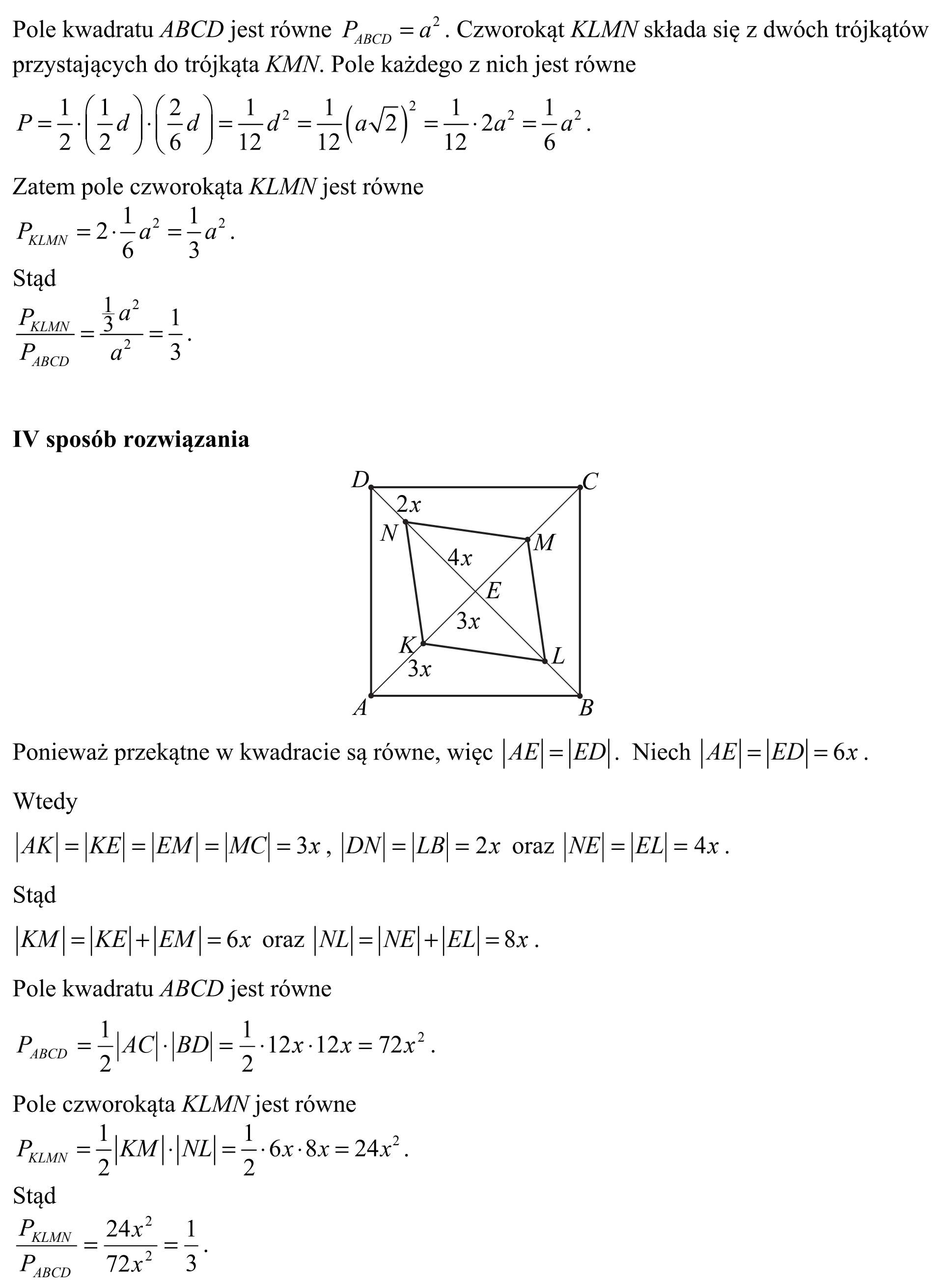 Matura, maj 2015, odpowiedź do zadania 28, fragment 3