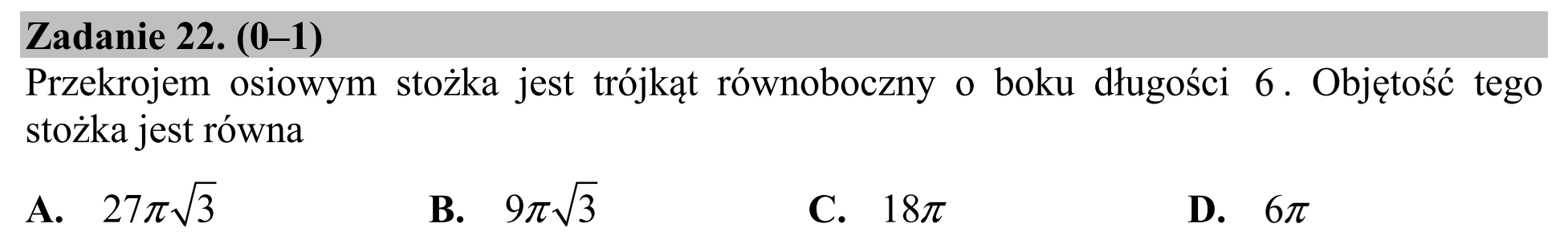 Matura, maj 2015, podgląd zadania 22