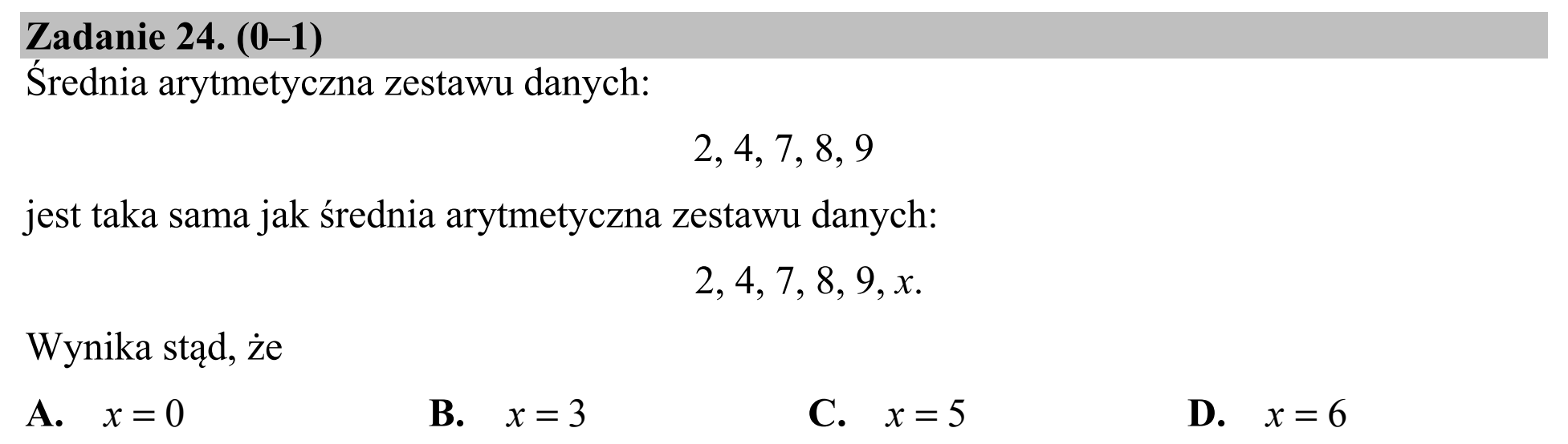 Matura, maj 2015, podgląd zadania 24