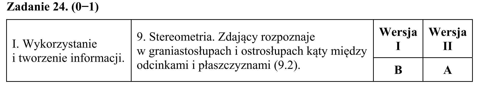 Matura, maj 2016, odpowiedź do zadania 24