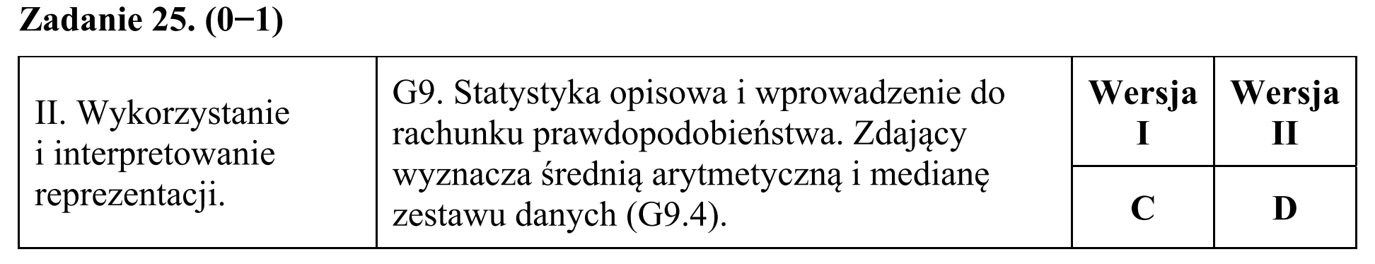 Matura, maj 2016, odpowiedź do zadania 25
