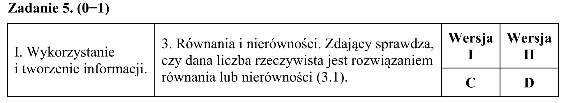 Matura, maj 2016, odpowiedź do zadania 5
