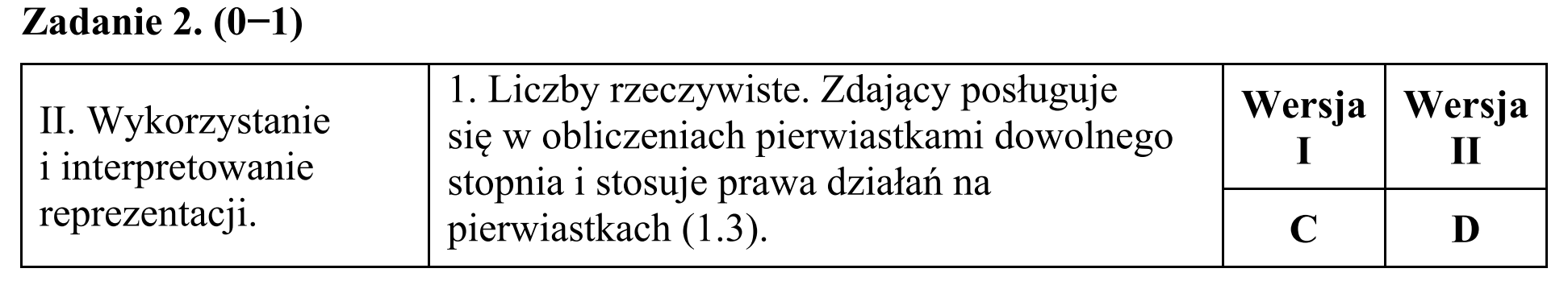 Matura, maj 2017, odpowiedź do zadania 2