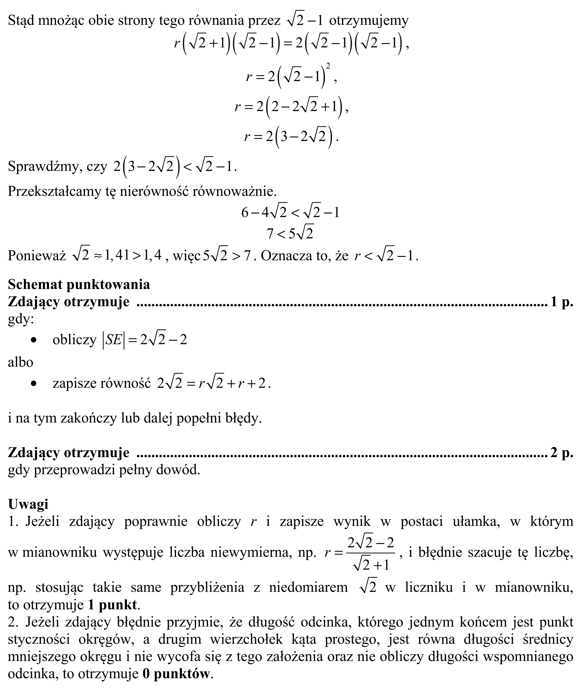 Matura, maj 2018, odpowiedź do zadania 29, fragment 2