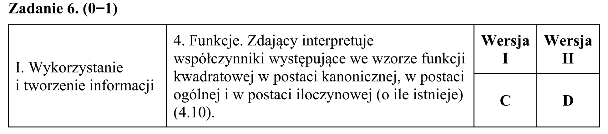 Matura, maj 2018, odpowiedź do zadania 6