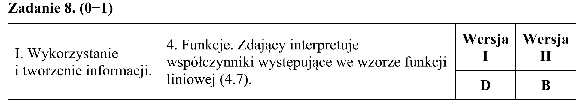 Matura, maj 2018, odpowiedź do zadania 8