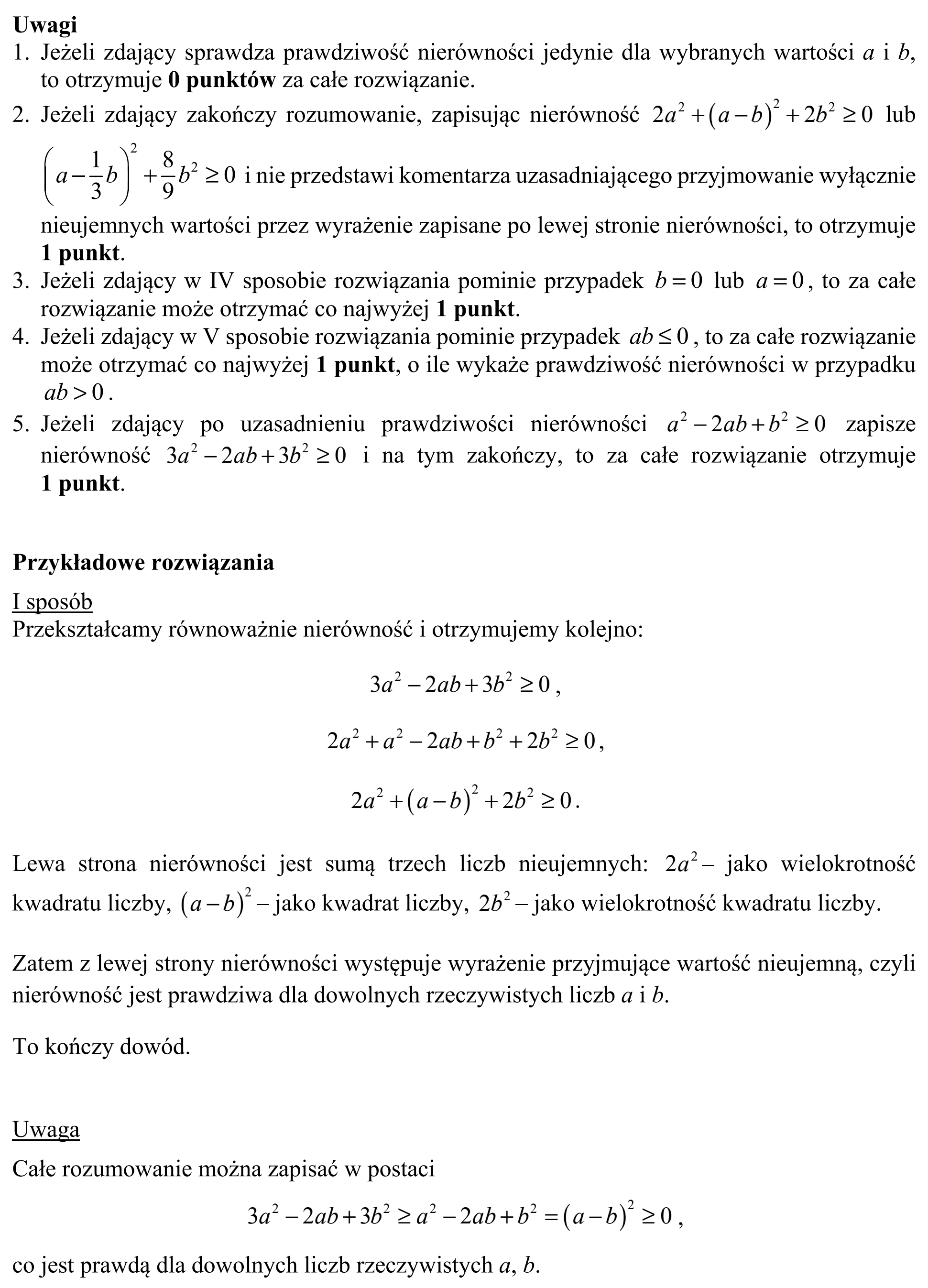 Matura, maj 2019, odpowiedź do zadania 28, fragment 2