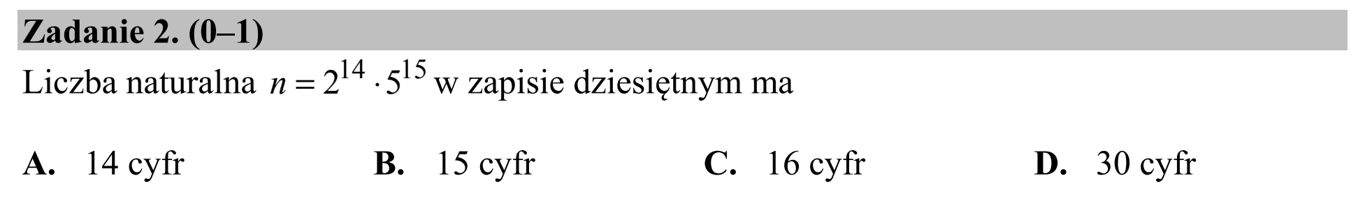 Matura, maj 2019, podgląd zadania 2