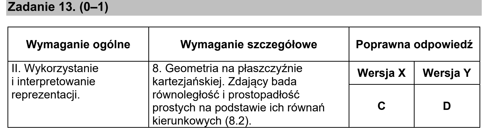 Matura, maj 2020, odpowiedź do zadania 13