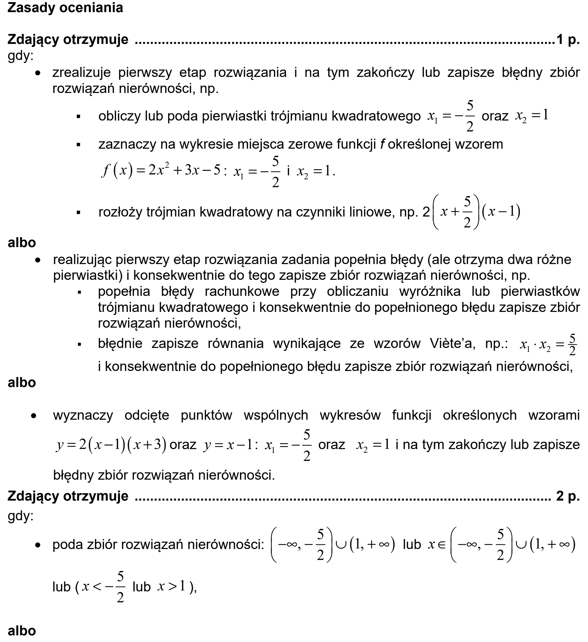 Matura, maj 2020, odpowiedź do zadania 26