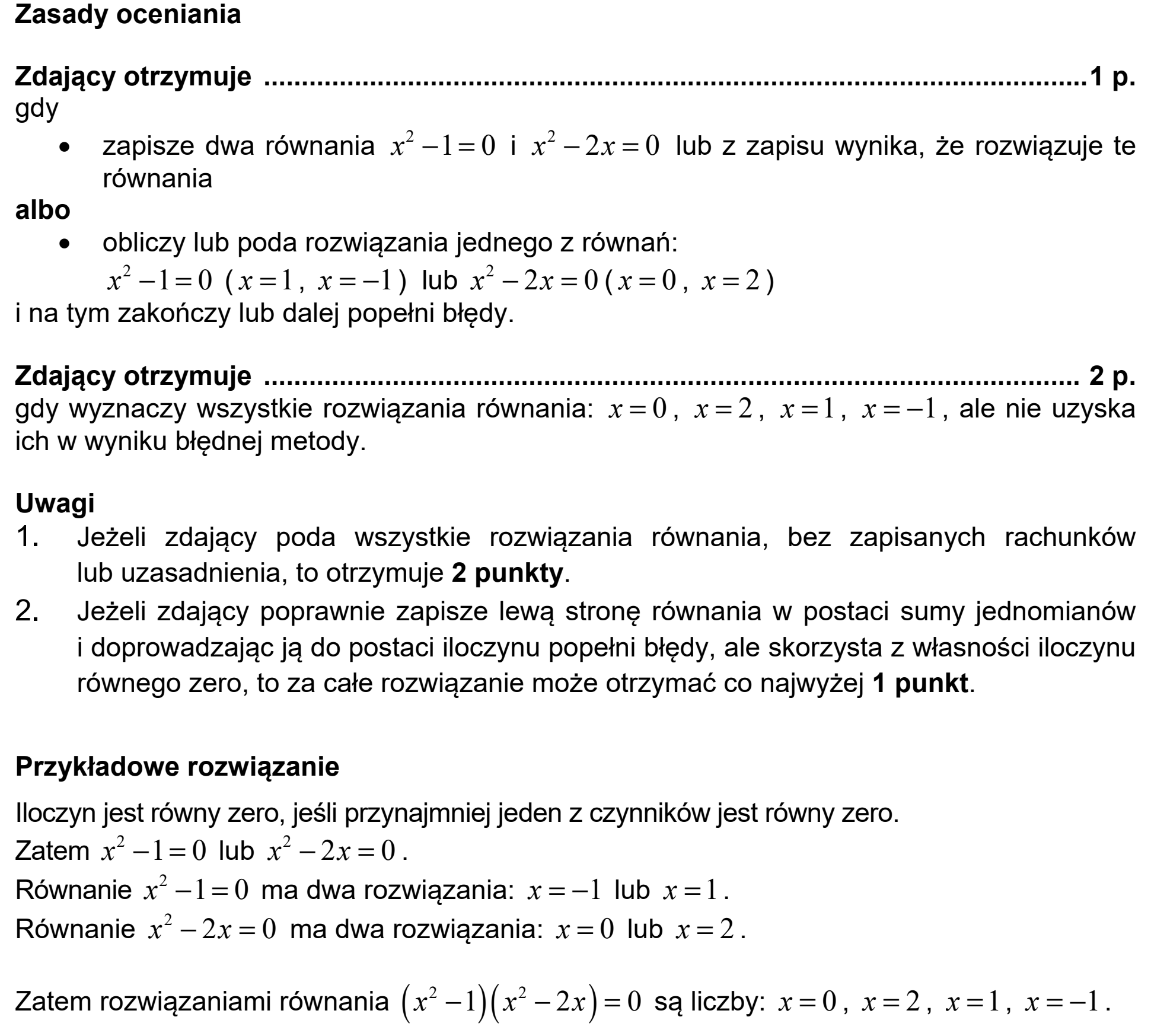 Matura, maj 2020, odpowiedź do zadania 27