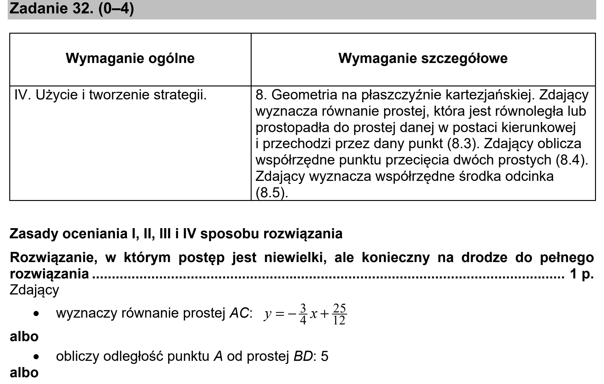 Matura, maj 2020, odpowiedź do zadania 32, fragment 1