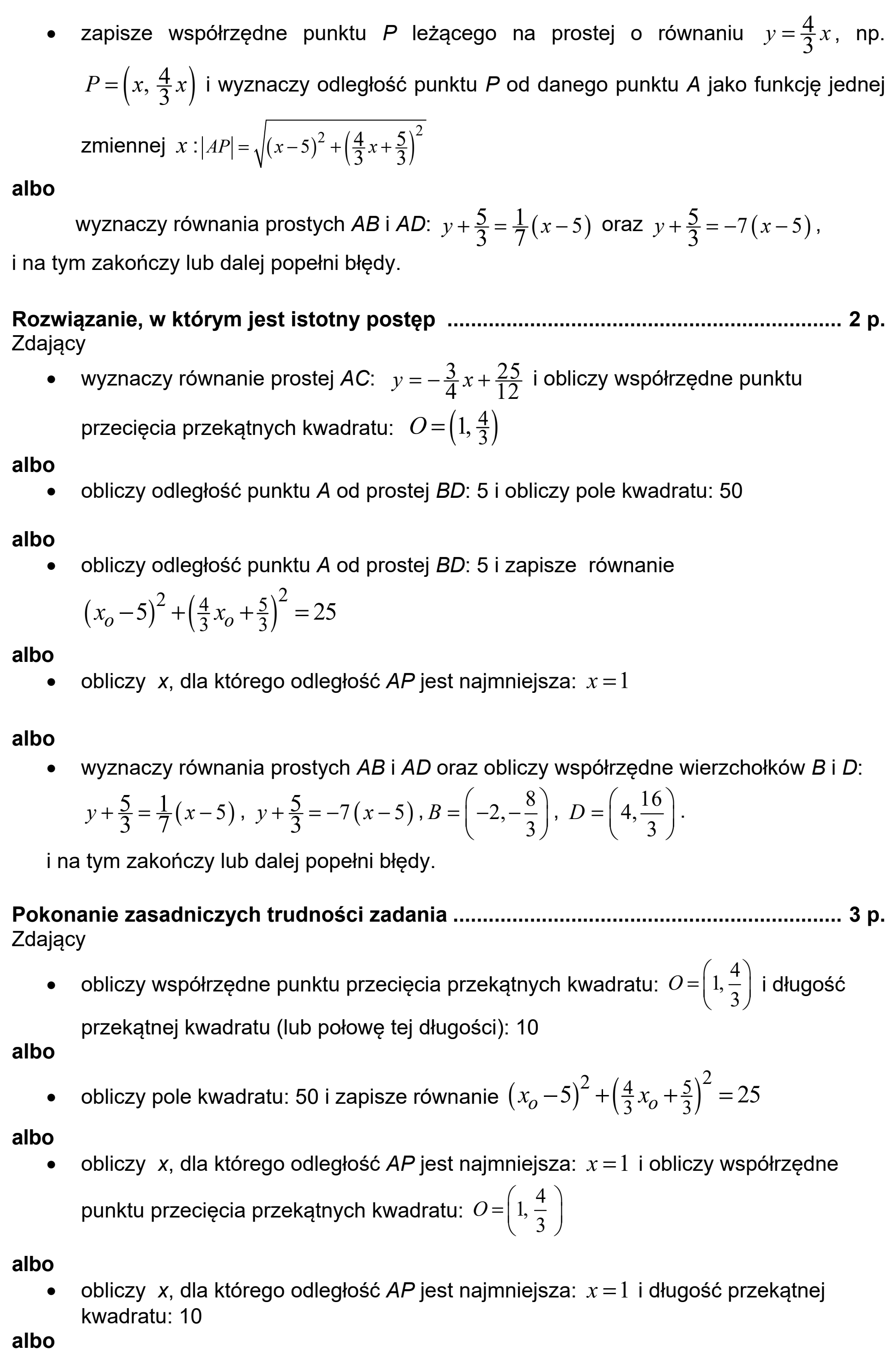 Matura, maj 2020, odpowiedź do zadania 32, fragment 2
