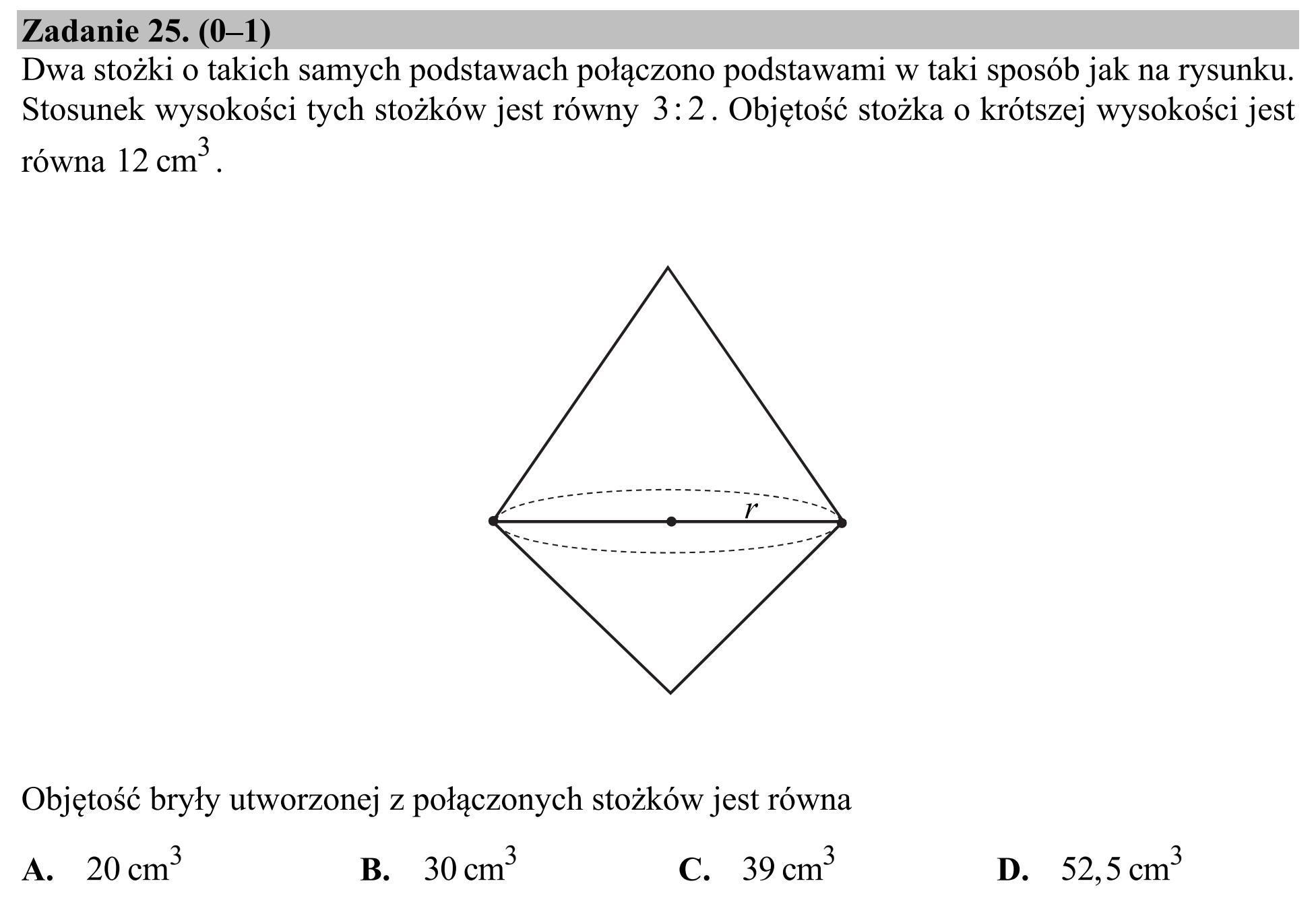 Matura, maj 2020, podgląd zadania 25