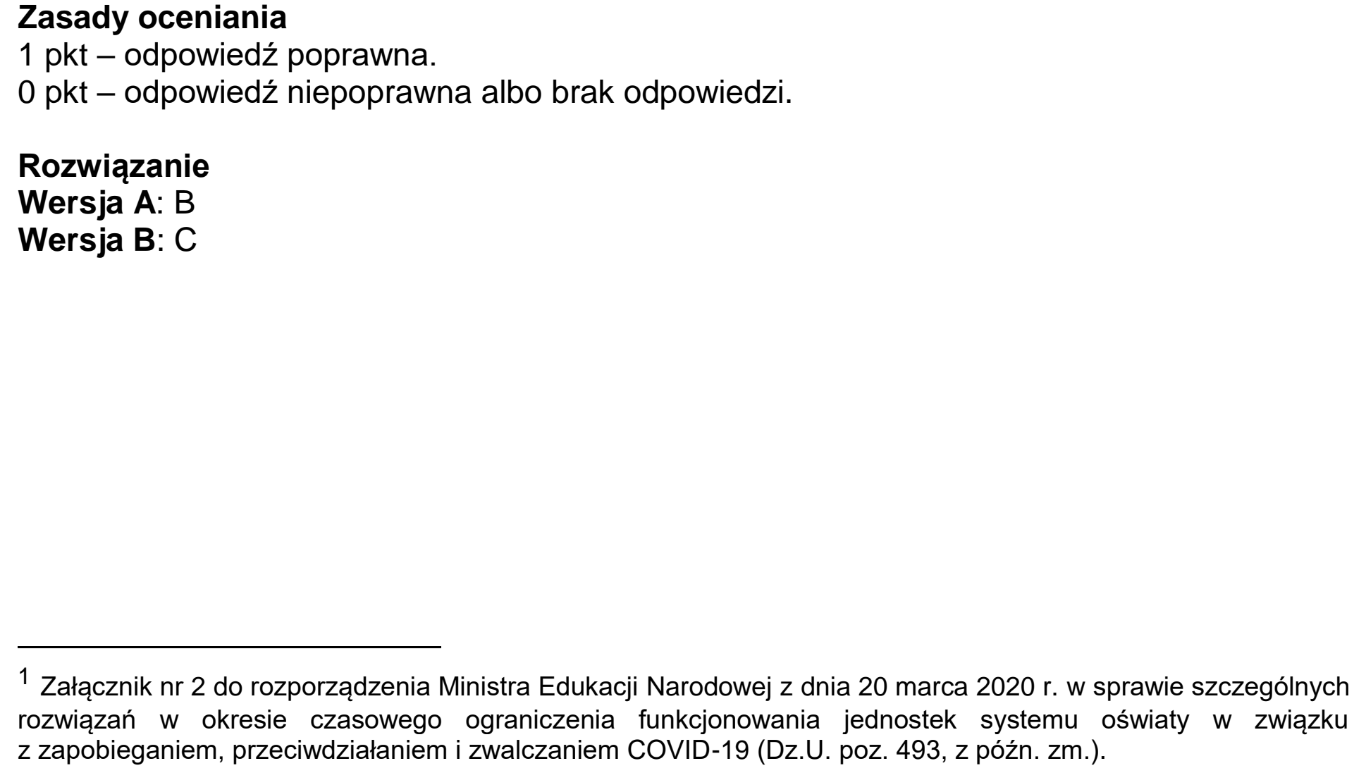Matura, maj 2021, odpowiedź do zadania 2