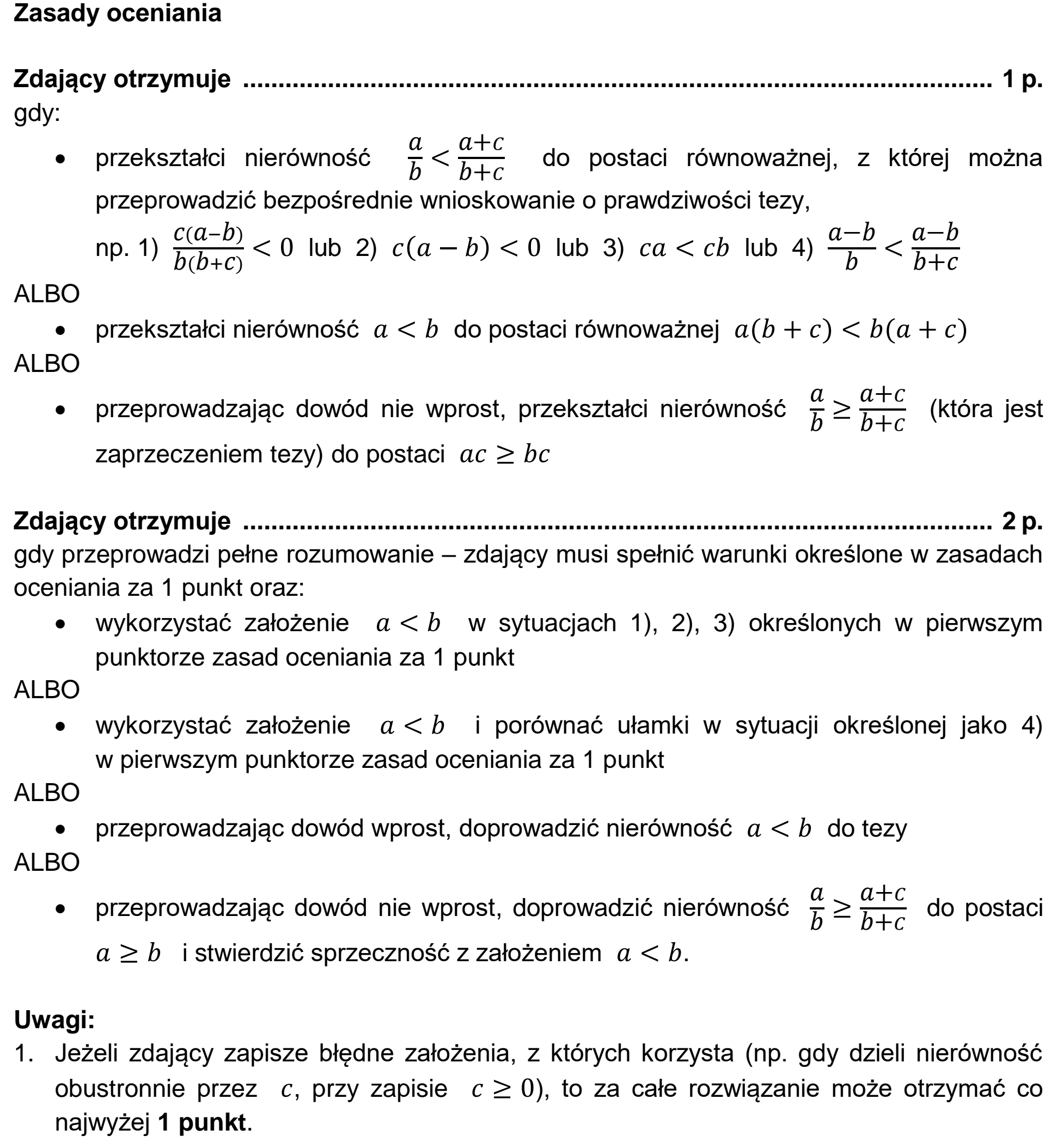 Matura, maj 2021, odpowiedź do zadania 30