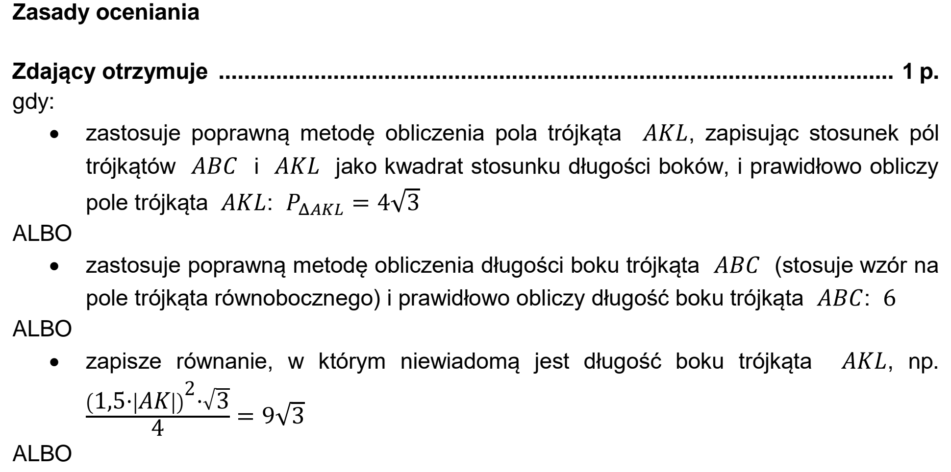 Matura, maj 2021, odpowiedź do zadania 33