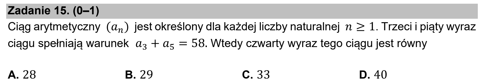 Matura, maj 2021, podgląd zadania 15