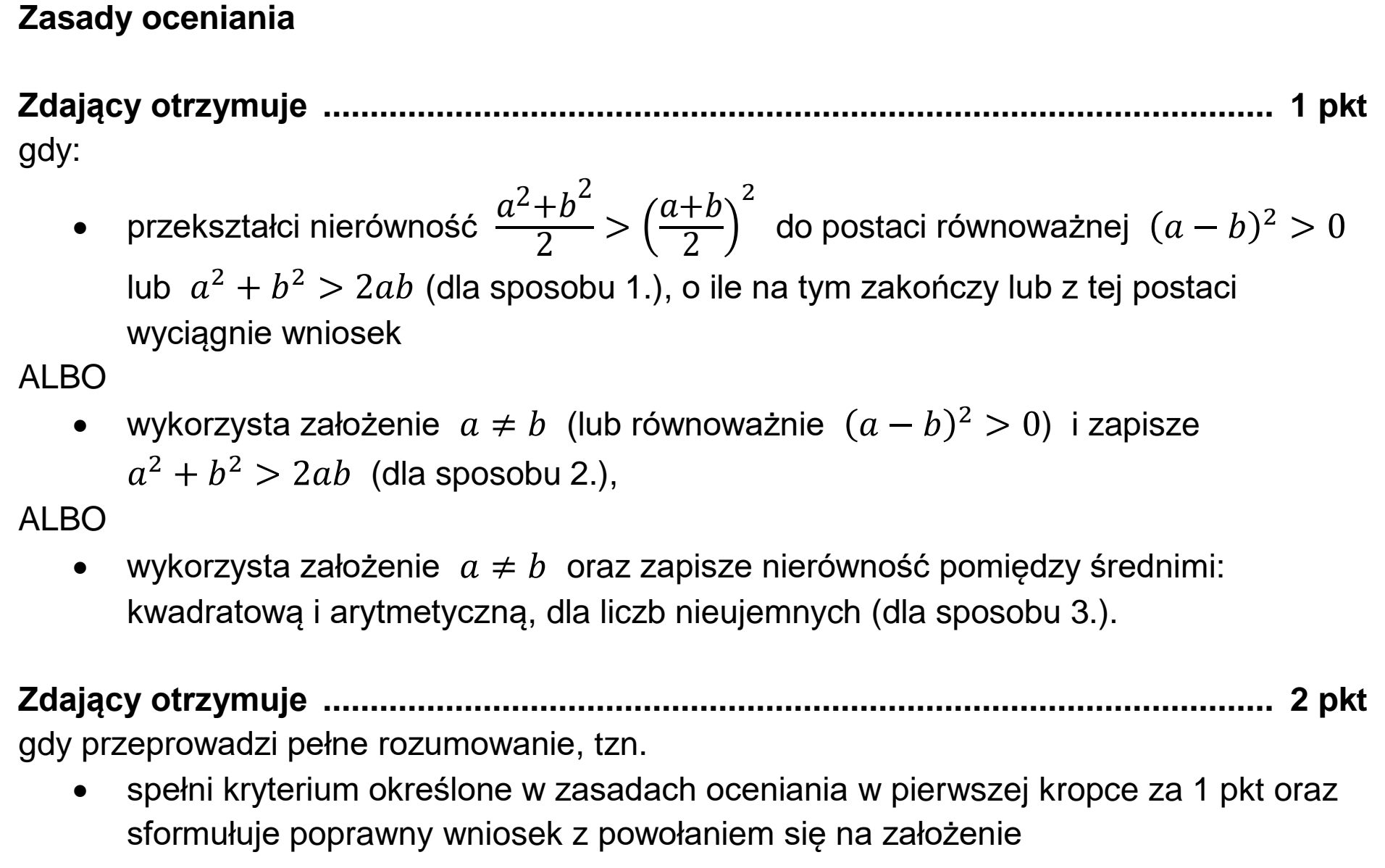 Matura, maj 2022, odpowiedź do zadania 31