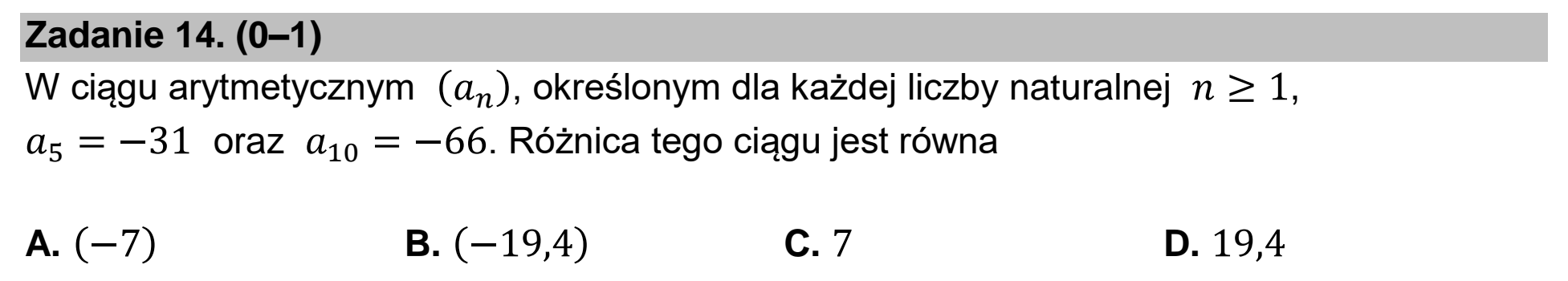 Matura, maj 2022, podgląd zadania 14