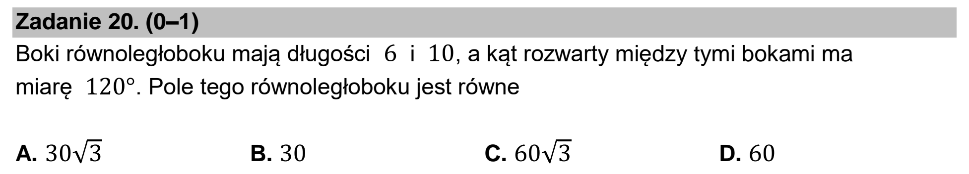 Matura, maj 2022, podgląd zadania 20