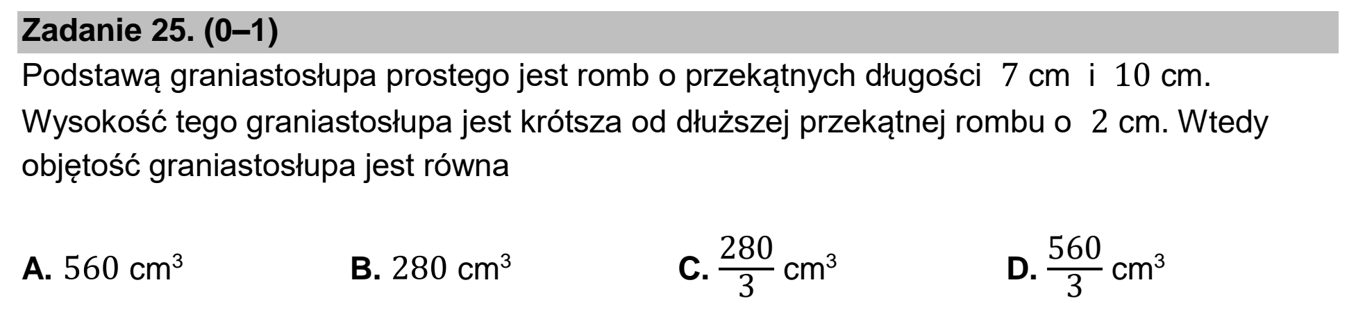 Matura, maj 2022, podgląd zadania 25
