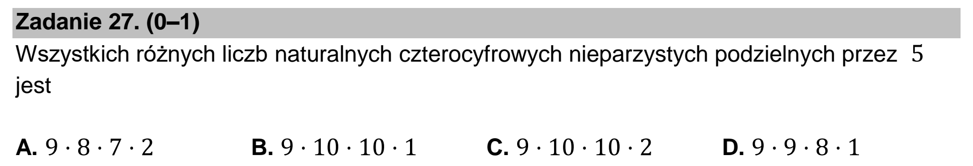 Matura, maj 2022, podgląd zadania 27