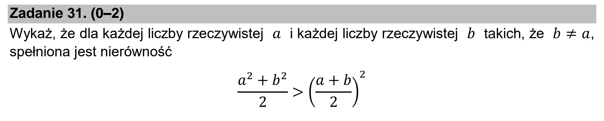 Matura, maj 2022, podgląd zadania 31