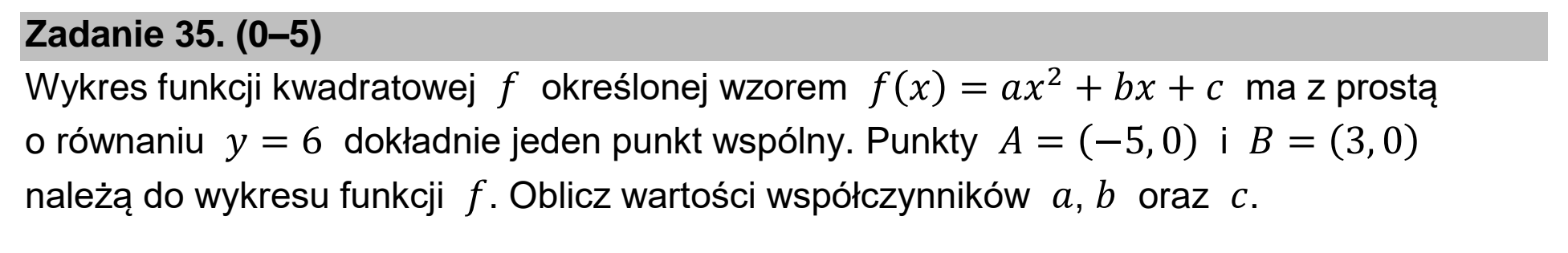 Matura, maj 2022, podgląd zadania 35