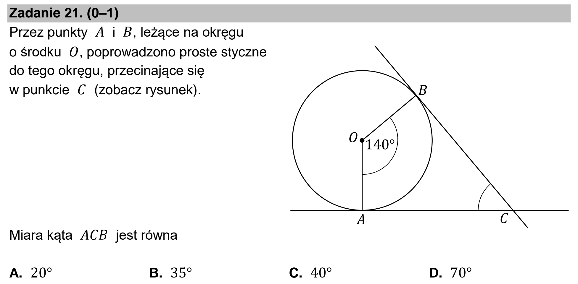 Matura, maj 2023, podgląd zadania 21