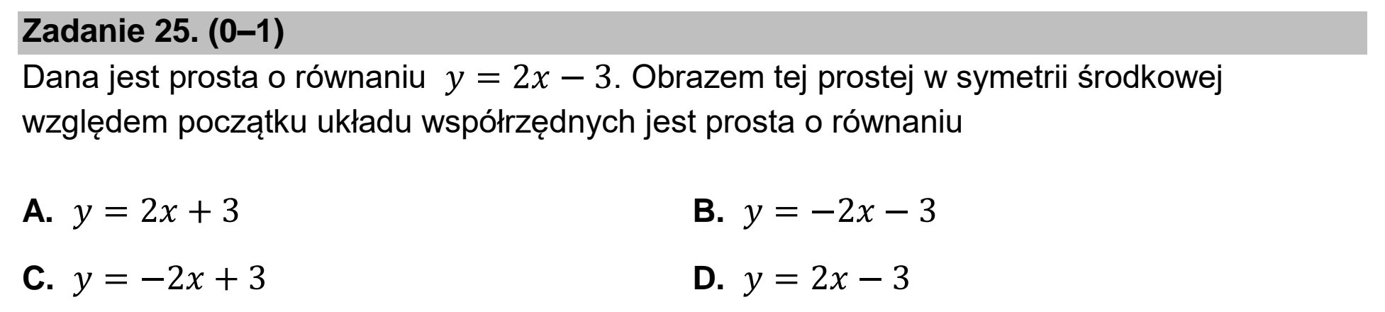 Matura, maj 2023, podgląd zadania 25