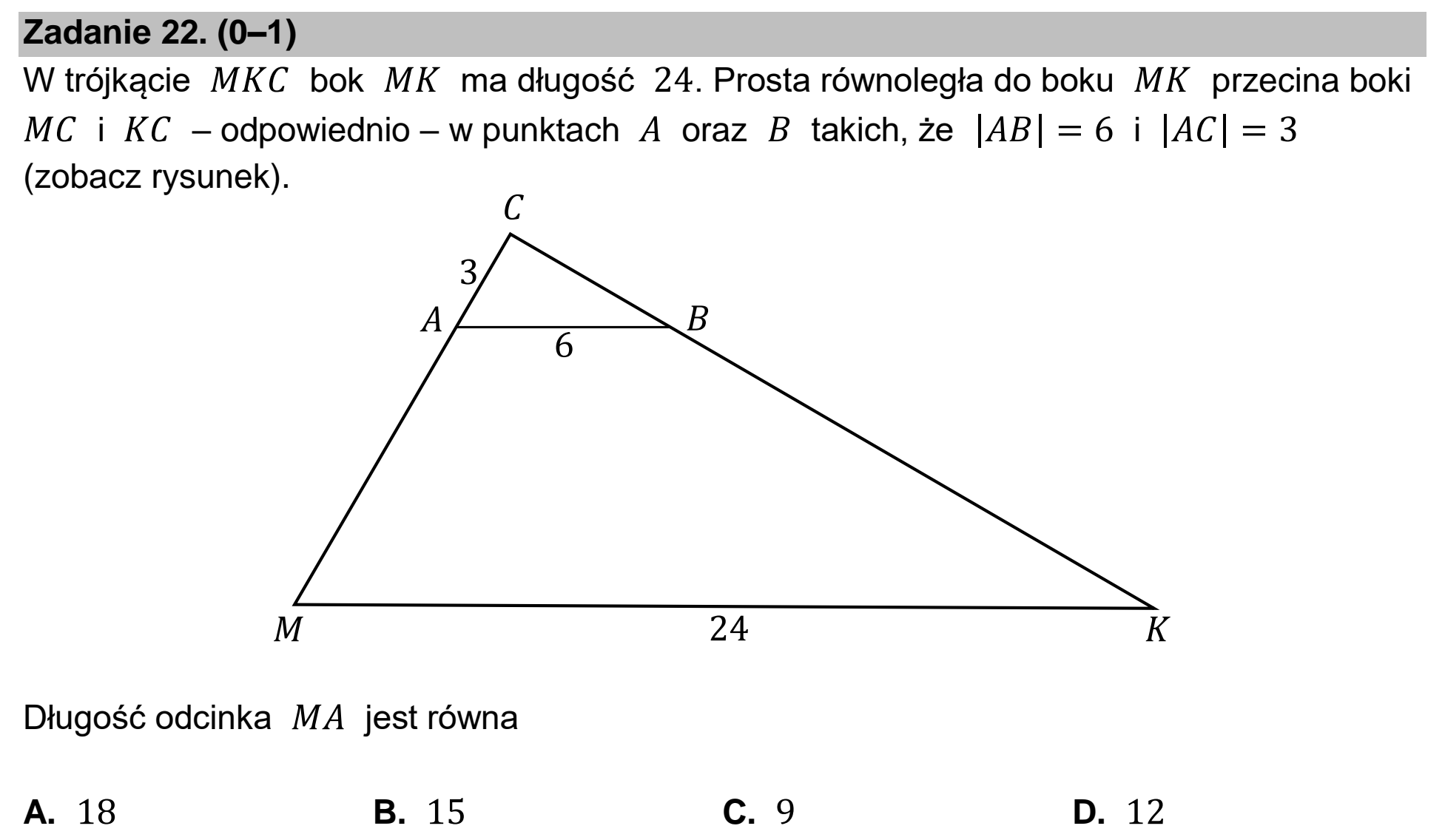 Matura, maj 2024, podgląd zadania 22