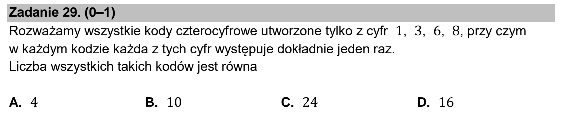 Matura, maj 2024, podgląd zadania 29