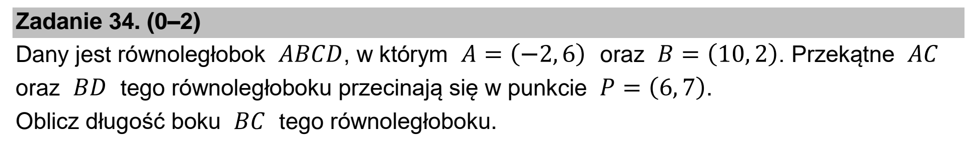 Matura, maj 2024, podgląd zadania 34