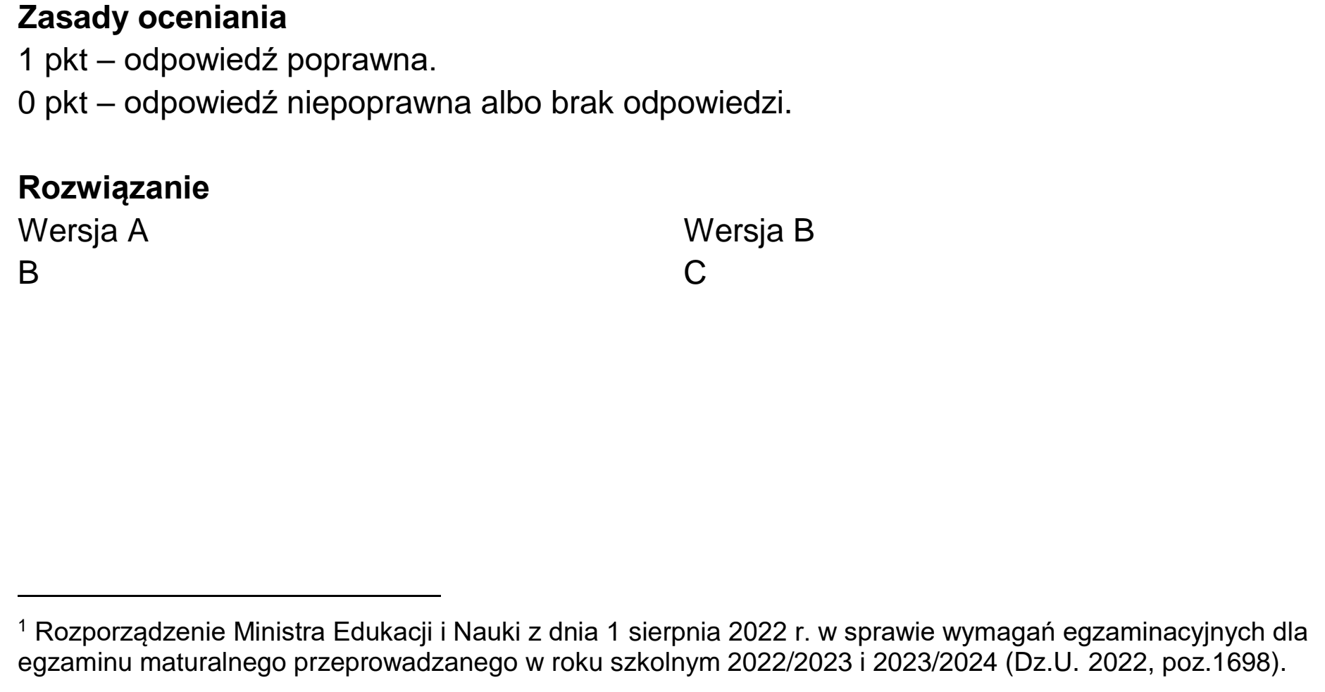 Matura, maj 2024, odpowiedź do zadania 2