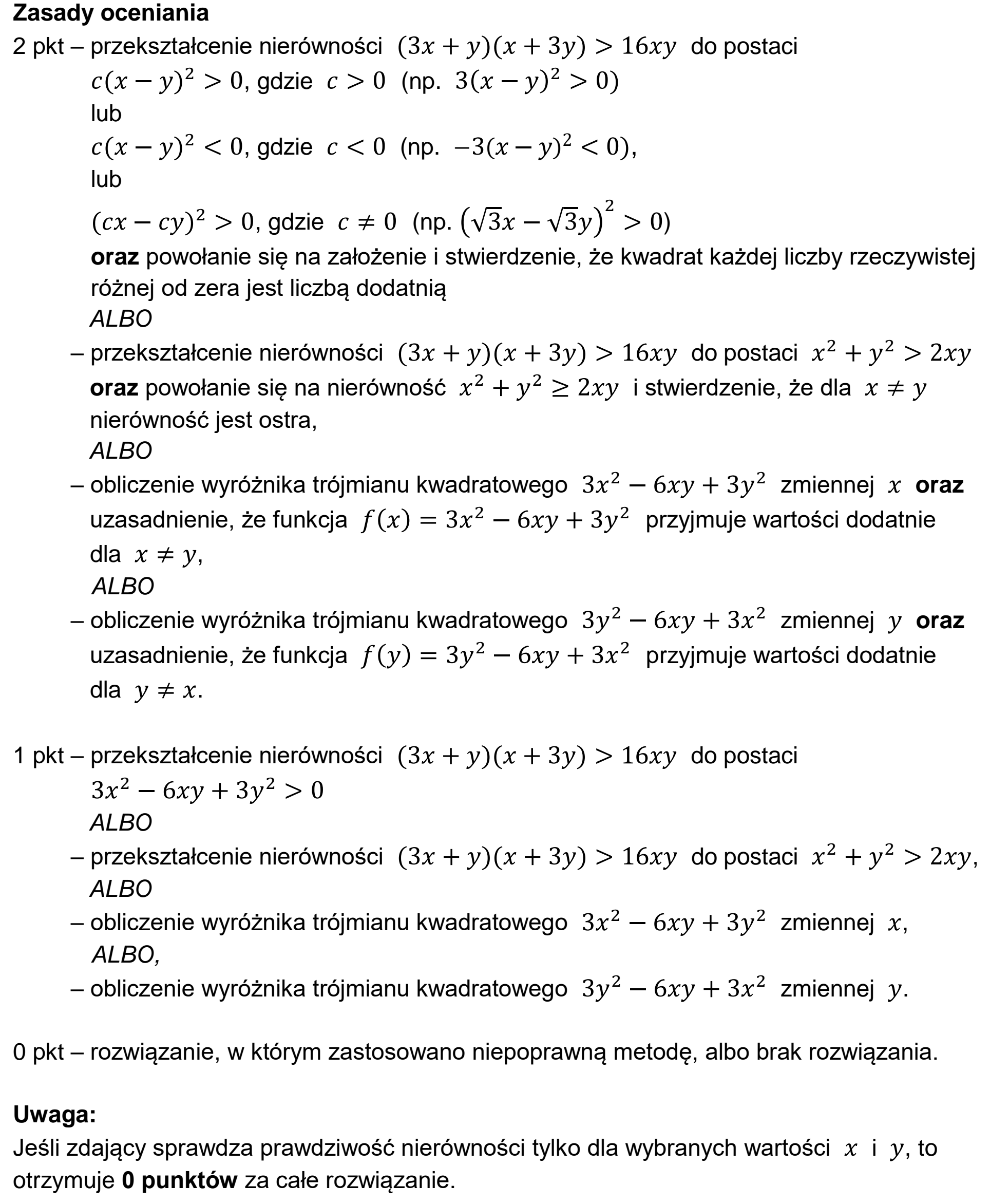Matura, maj 2024, odpowiedź do zadania 31, fragment 1