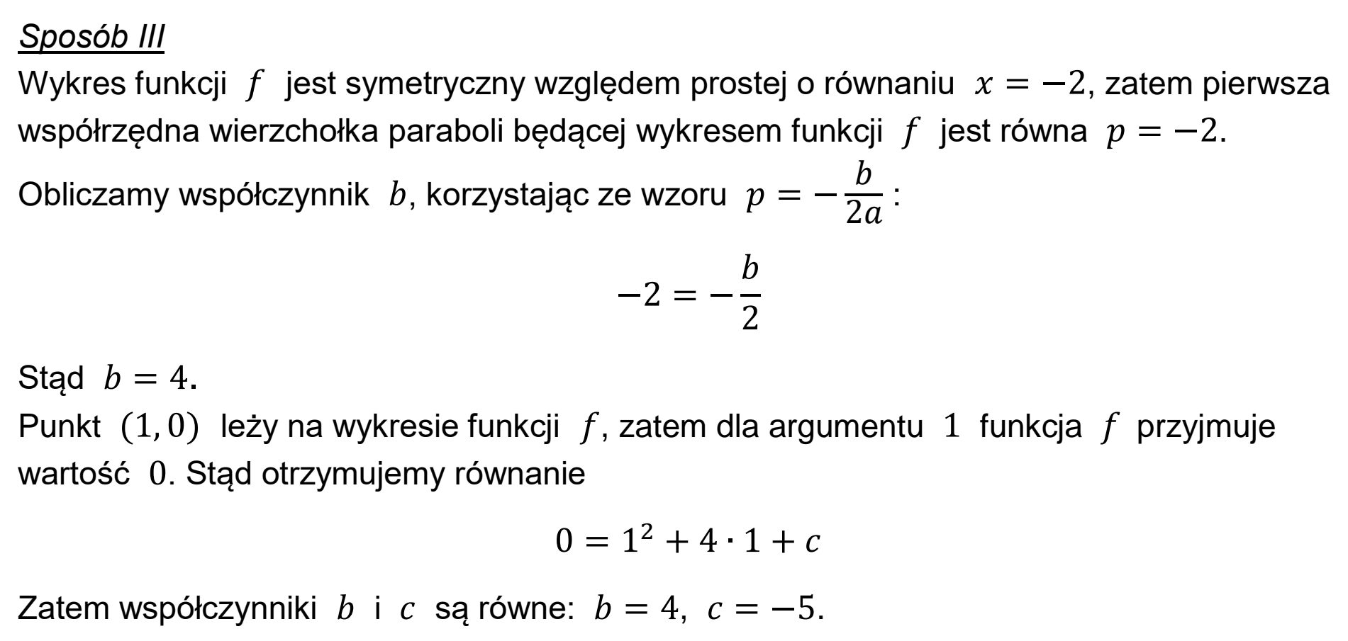 Matura, maj 2024, odpowiedź do zadania 32, fragment 2