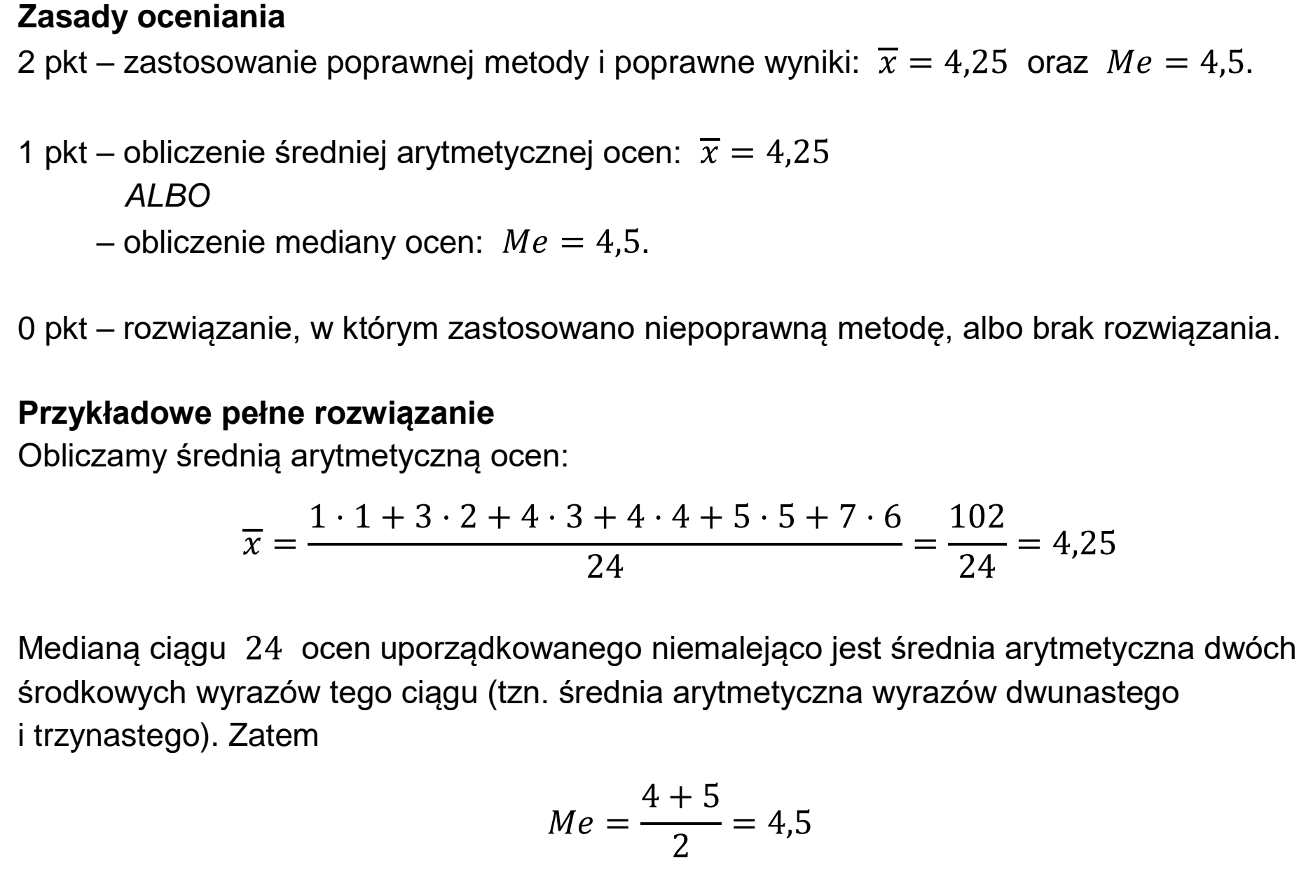 Matura, maj 2025, odpowiedź do zadania 30