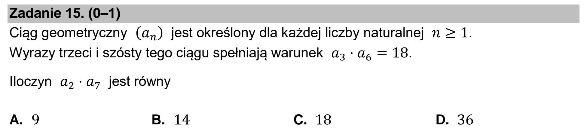 Matura, maj 2026, podgląd zadania 15
