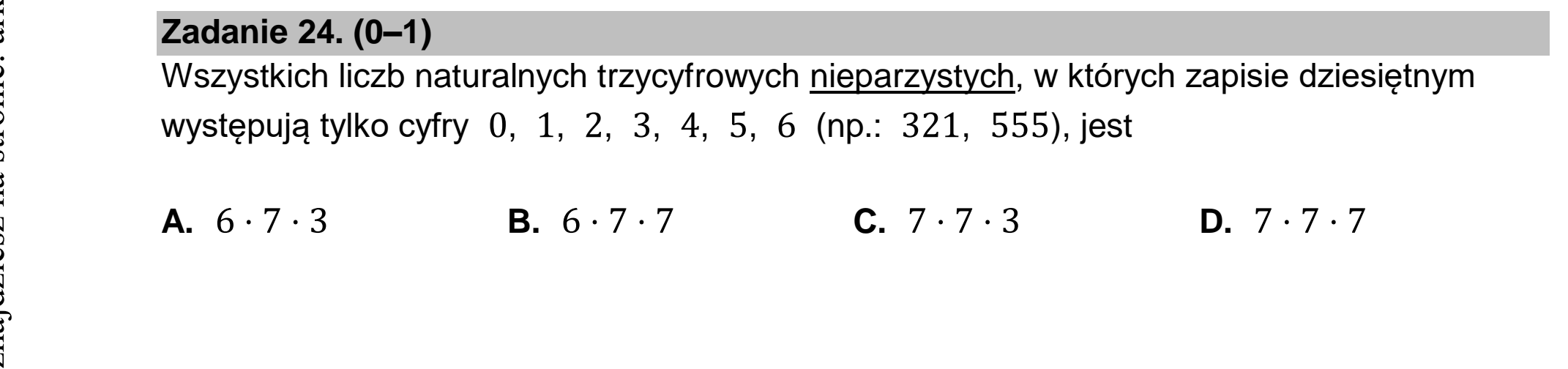 Matura, maj 2026, podgląd zadania 24