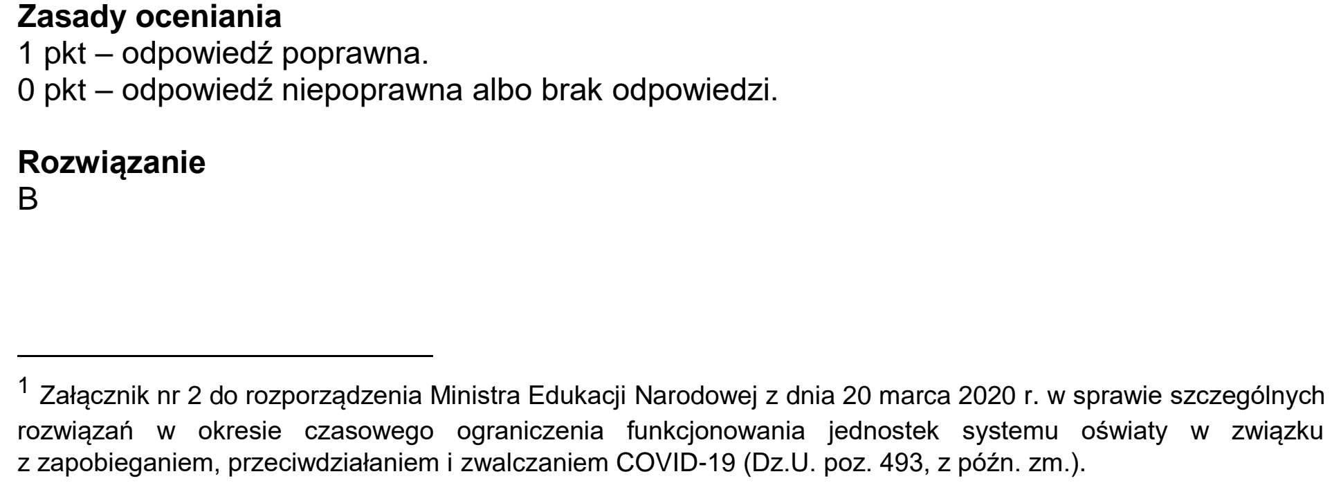 Matura próbna, marzec 2021, odpowiedź do zadania 2