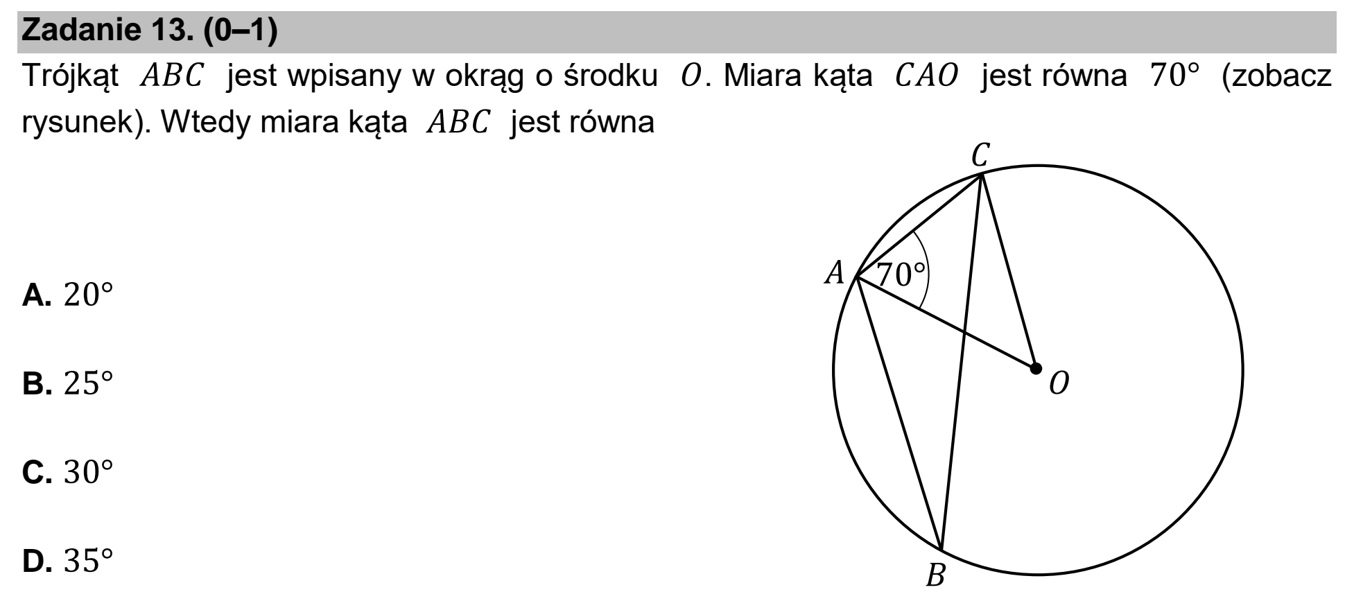 Matura próbna, marzec 2021, podgląd zadania 13